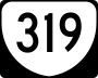 State Route 319 marker