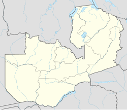 Map of Northern Rhodesia, illustrating three mines close to each other