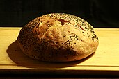 Loaf of bread baked with Carl Griffith's sourdough starter