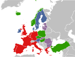 Västeuropeiska unionens utbredning