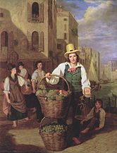 Vânzător de fructe venețian, (1826)