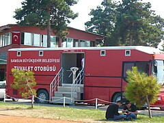 'n Toiletbus in Samsun, Turkye.