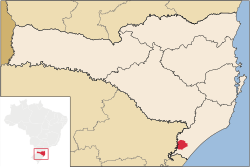 Localização de Jacinto Machado em Santa Catarina