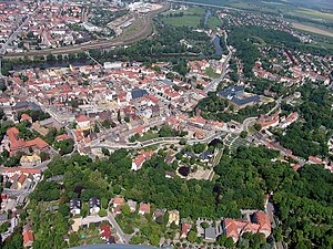 Luchtfoto van Weißenfels