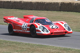 La 917K victorieuse au Mans en 1970 (Festival de Goodwood, collection privée).