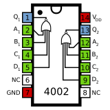 Distribución de pines 4002