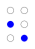 ⠢ (braille pattern dots-26)