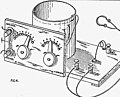 Image 25In the 1920s, the United States government publication, "Construction and Operation of a Simple Homemade Radio Receiving Outfit", showed how almost any person handy with simple tools could a build an effective crystal radio receiver. (from History of radio)