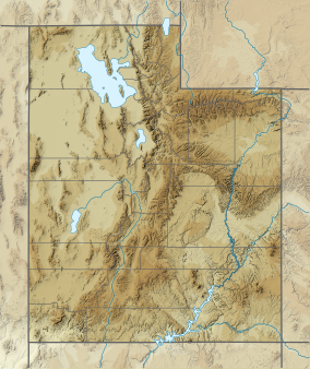 Map showing the location of Goblin Valley State Park