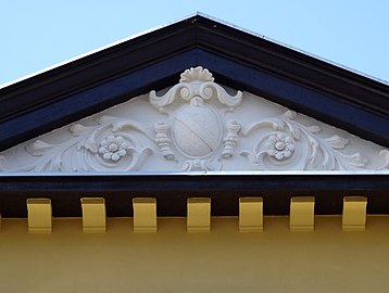 View of the main pediment