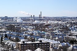 Everett in winter as viewed from the Whidden Hospital in 2007.