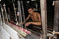 Silk weaving