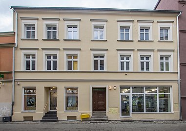 Renovated facade on the street