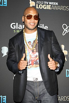 Flo Rida tijdens de Logie Awards 2012 in Melbourne, Australië.