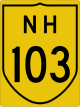 National Highway 103 shield}}