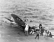 Crash op de USS Enterprise in 1942