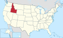 Location map of Idaho.