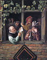 Rhetoricians at a Window (1662–68), Jan Steen.