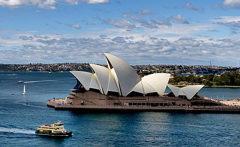 The Sydney Opera House by Jørn Utzon (1957–1973)