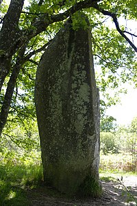 Menhir von Ceinturat – von der Seite