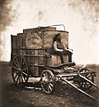 Image 16Roger Fenton's Photographic Van, 1855, formerly a wine merchant's wagon; his assistant is pictured at the front. (from Photojournalism)