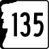 New Hampshire Route 135 marker