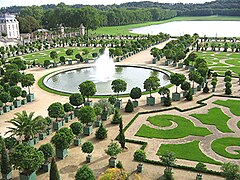 Parterres de la Orangerie de Versalles.