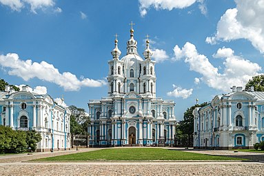 Smolny Convent, Saint Petersburg, by Francesco Bartolomeo Rastrelli, 1748[84]