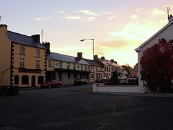 Morning view of the village from the river