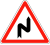 "S" bend to the left (FR)