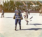 Heino Pulli olympiakaukalossa Squaw Valleyn talvikisoissa 1960.