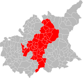 Location within the Alpes-de-Haute-Provence