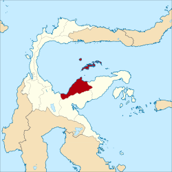 Location within Central Sulawesi