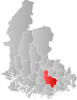 Øyslebø og Laudals kommun i Vest-Agder fylke.