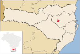 Rio do Oeste – Mappa