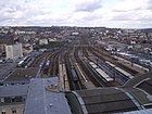 Voies ferrées en gare de Limoges-Bénédictins, direction Paris