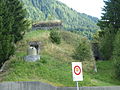 Blockhaus mit Fahrpanzer