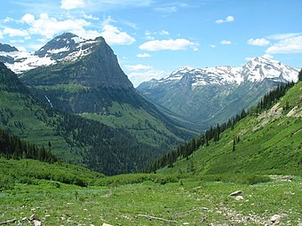 Traoñienn e U e Park Broadel Glacier e Montana, er Stadoù-Unanet