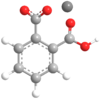 Molecuulmodel van kaliumwaterstofftalaat