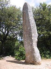 La Pierre plantée à Lussan.