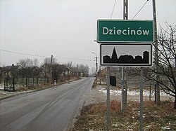 Die ingang na Dziecinów.