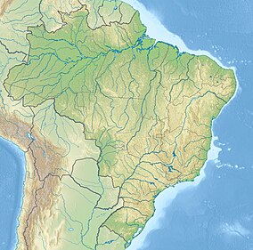 Map showing the location of Serra das Confusões National Park