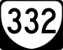 State Route 332 marker