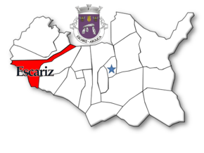 Localização no município de Arouca