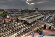 Vue d'ensemble de la gare.