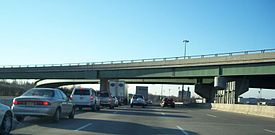 The intersection of Route 17 and Route 4, at the commercial hub of Bergen County.