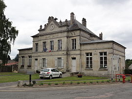 The town hall and school of Vivières