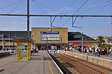 Het treinstation van Blankenberge (stationsgebouw uit 1937, gesloopt in 2013).