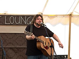 Chris T-T in the Leaf Lounge at 2000 Trees Festival July 2008