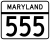 Maryland Route 555 marker